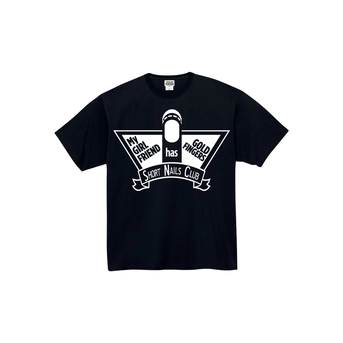 GF T-SHIRT SHORT NAILS CLUB BLACK/WHITE