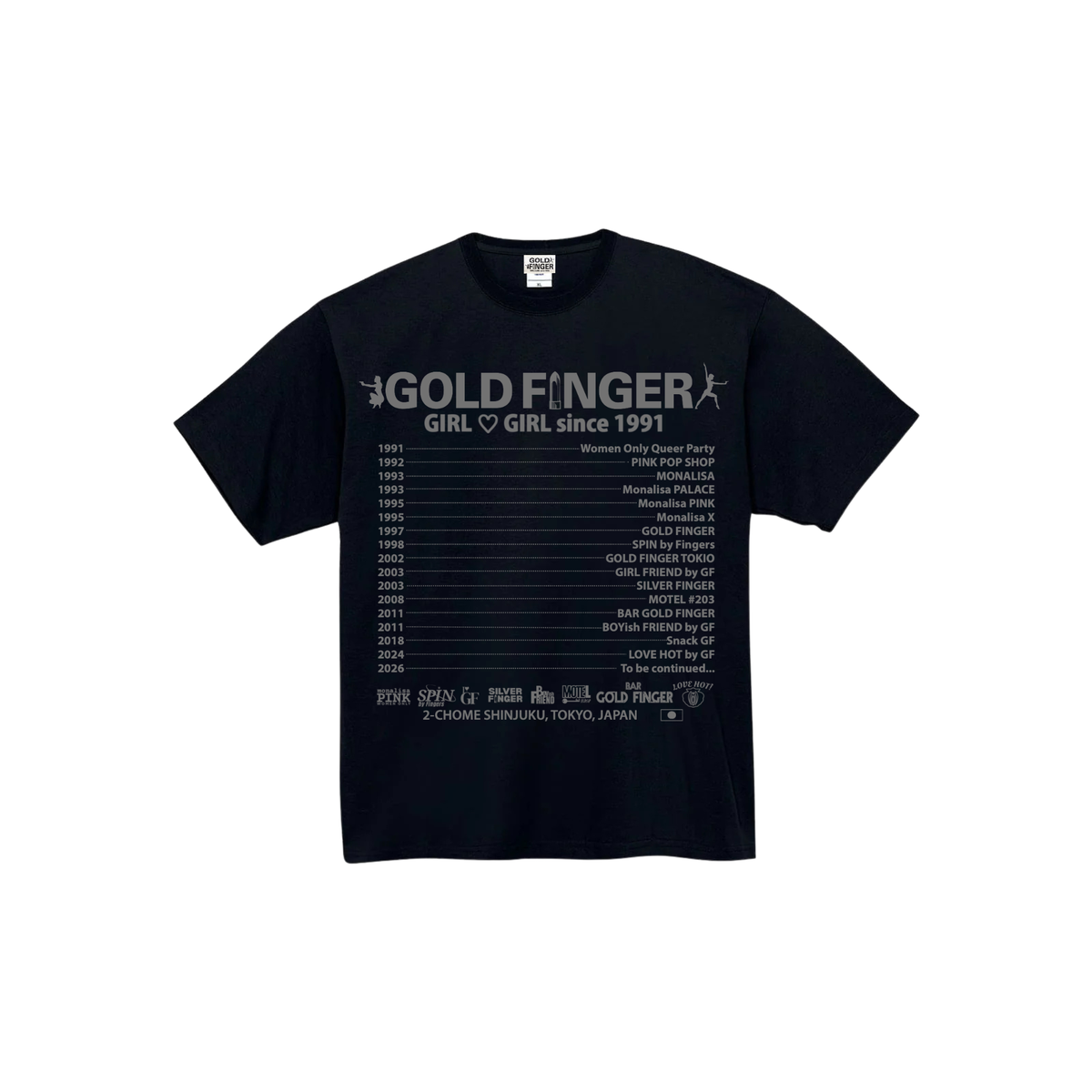 GF HISTORY TSHIRT BLACK/GRAY