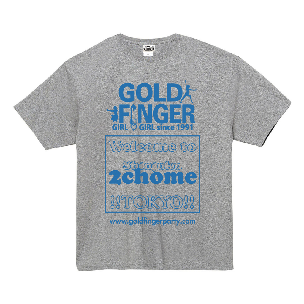 GF T-SHIRT 2chome GRAY/BLUE