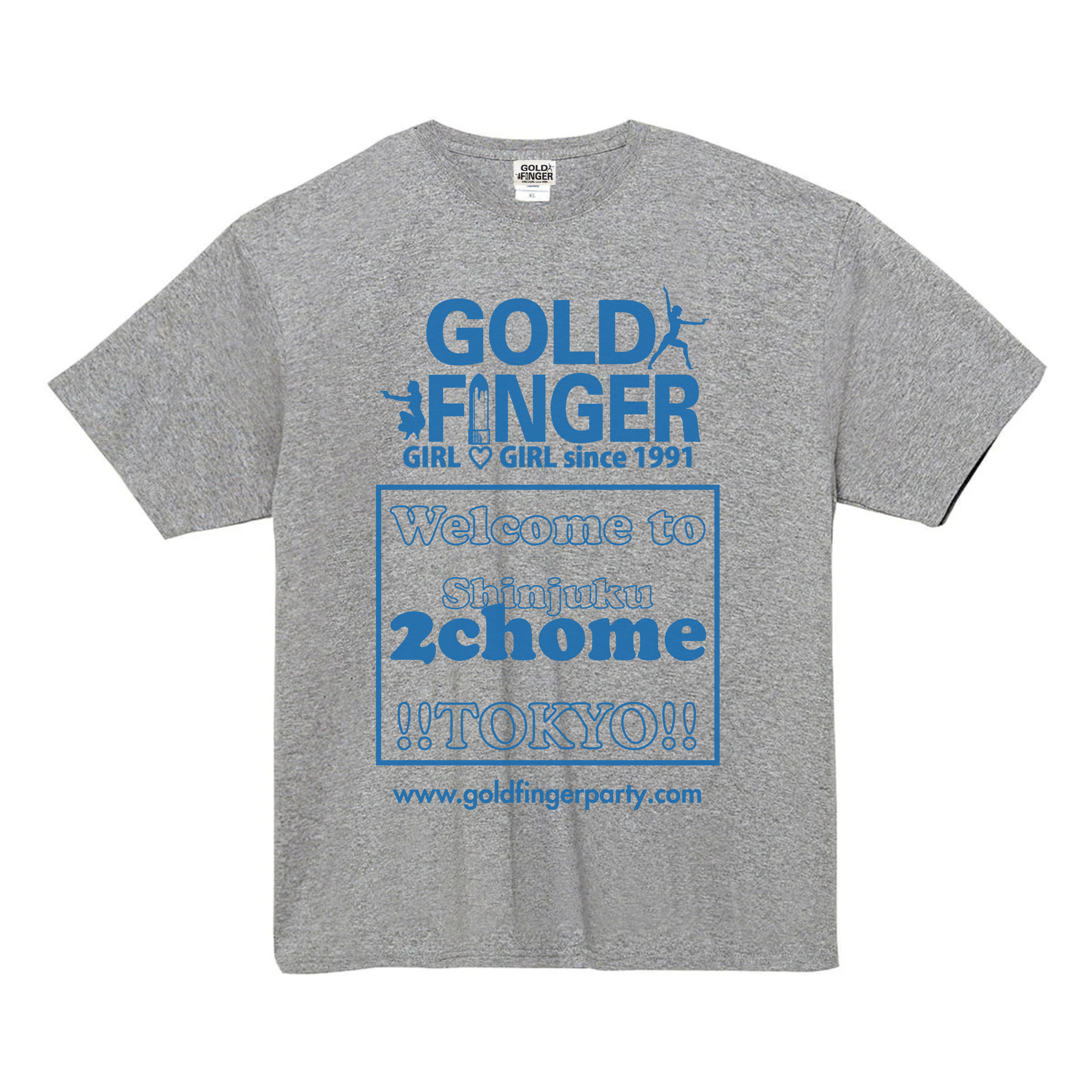 GF T-SHIRT 2chome GRAY/BLUE