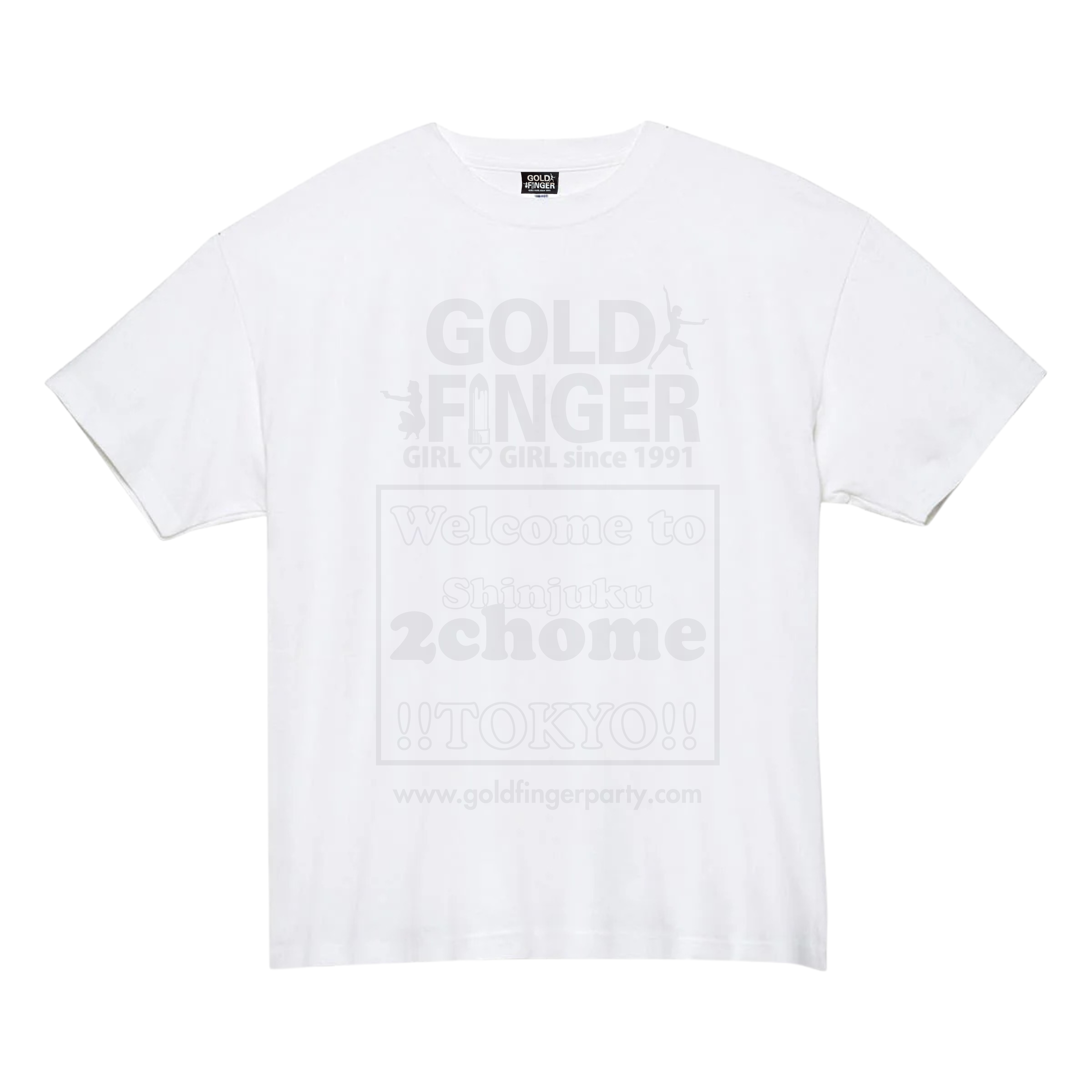 GF T-SHIRT 2chome WHITE/WHITE