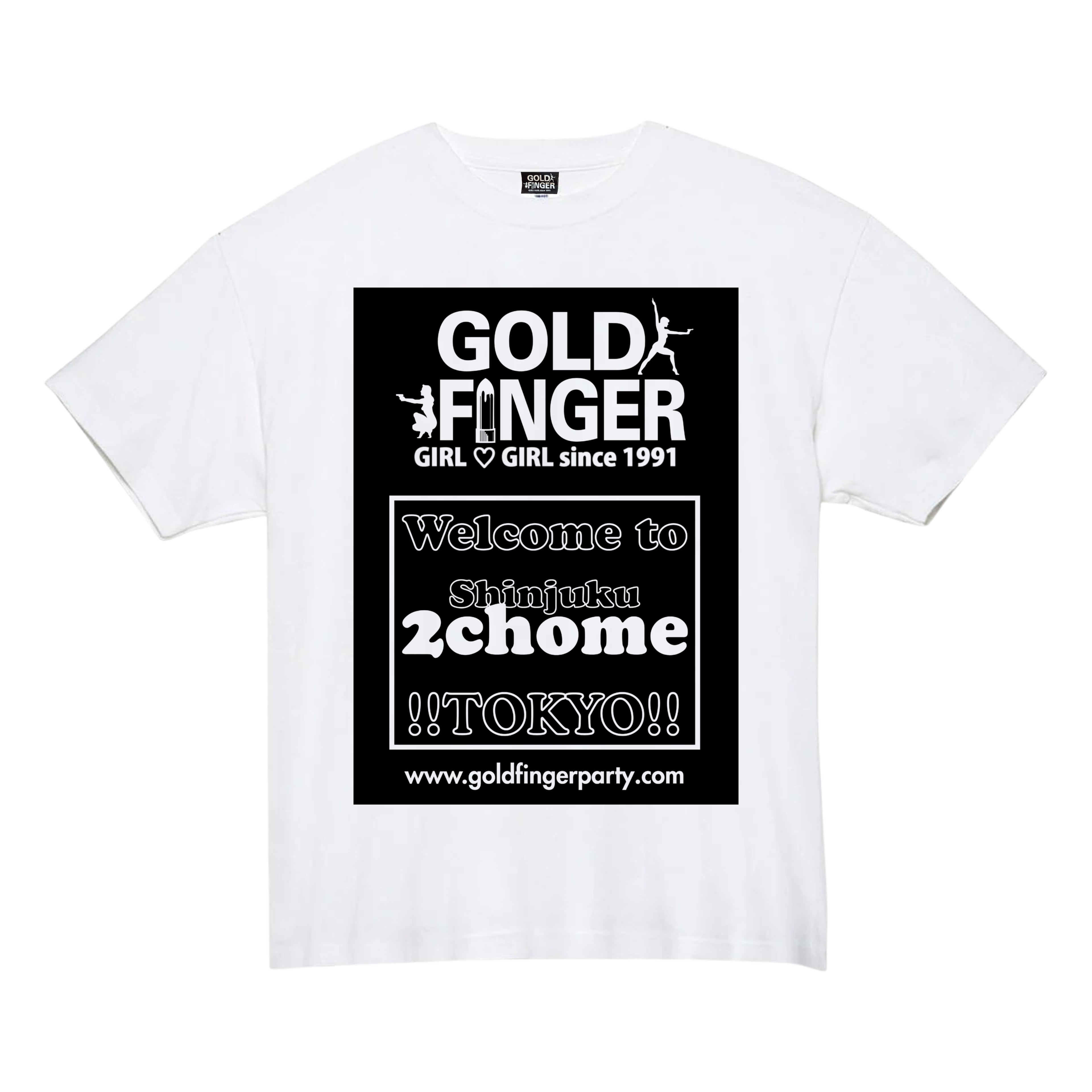 GF T-SHIRT 2chome BETA WHITE/BLACK