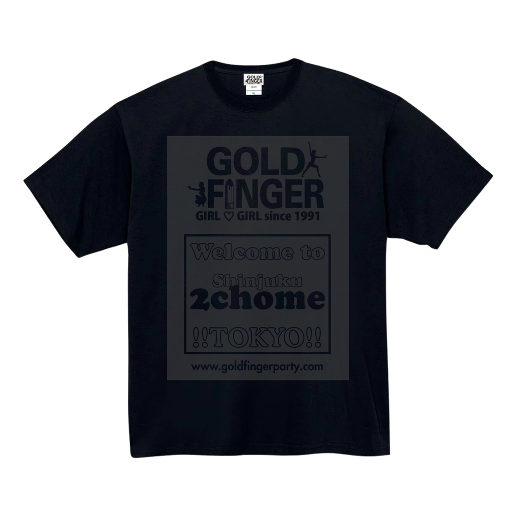 GF T-SHIRT 2chome BETA BLACK/BLACK