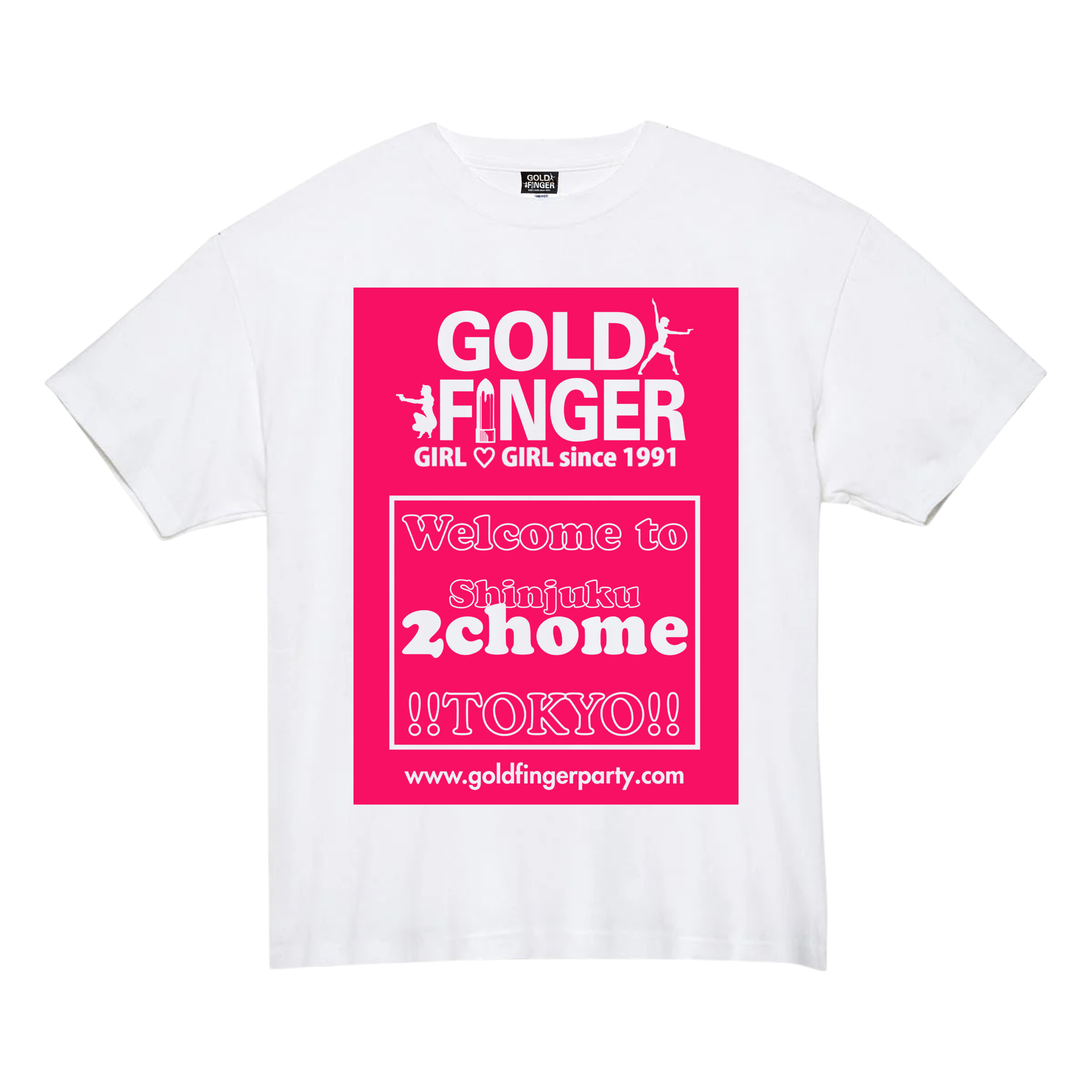 GF T-SHIRT BETA WHITE/PINK