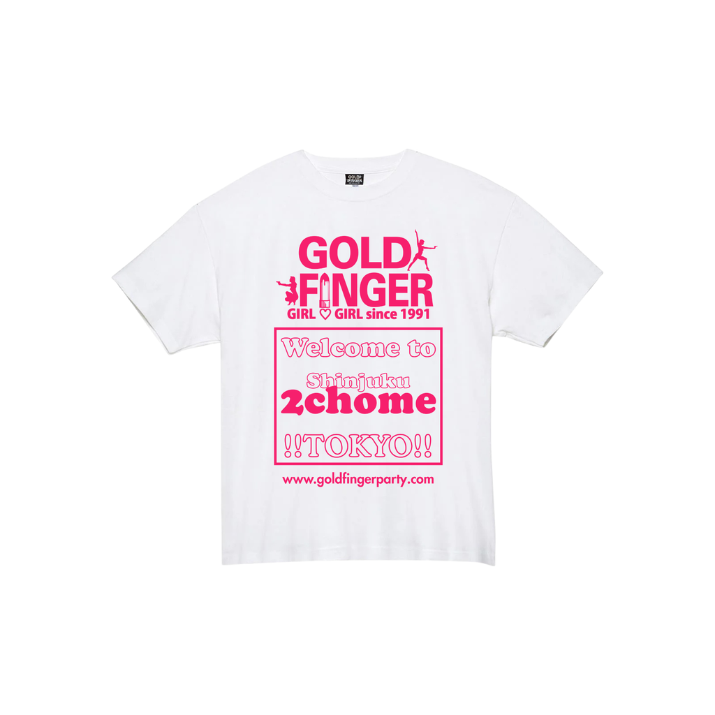 GF T-SHIRT 2chome WHITE/PINK