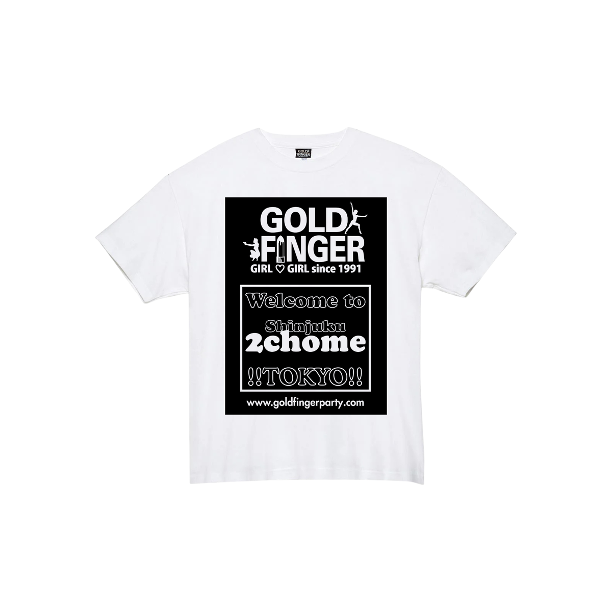 GF T-SHIRT 2chome BETA WHITE/BLACK