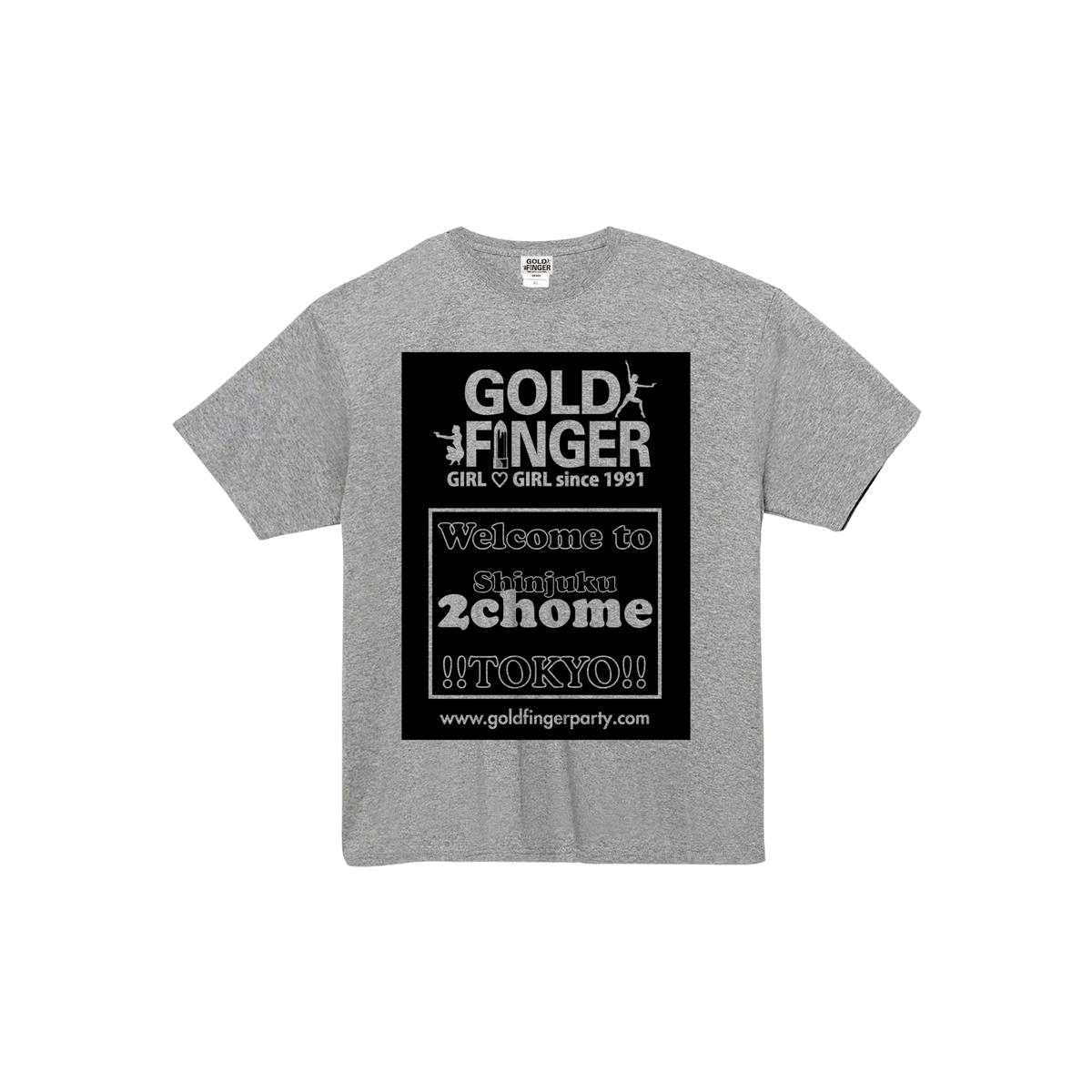 GF T-SHIRT 2chome BETA GRAY/BLACK