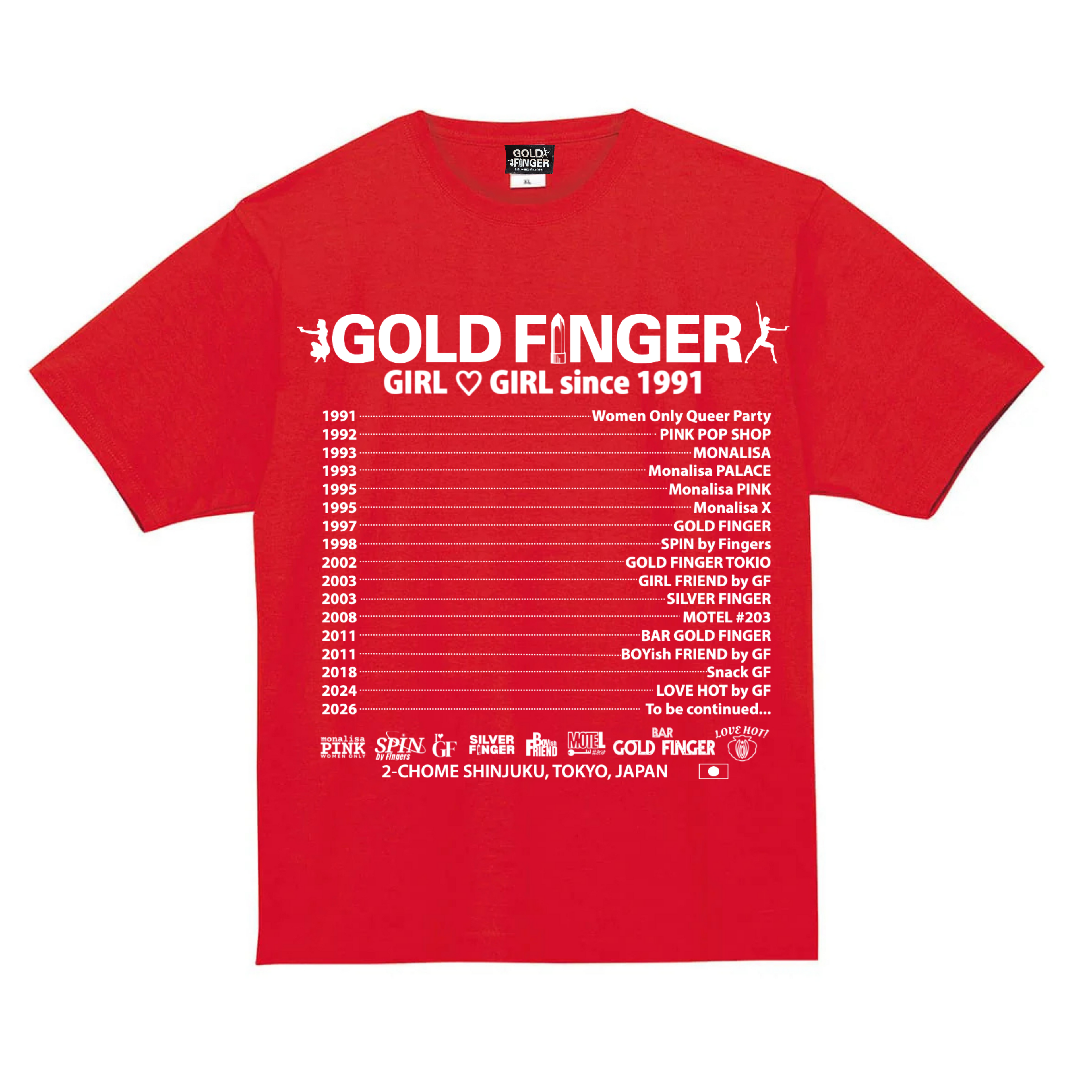 GF HISTORY T-SHIRT RED/WHITE