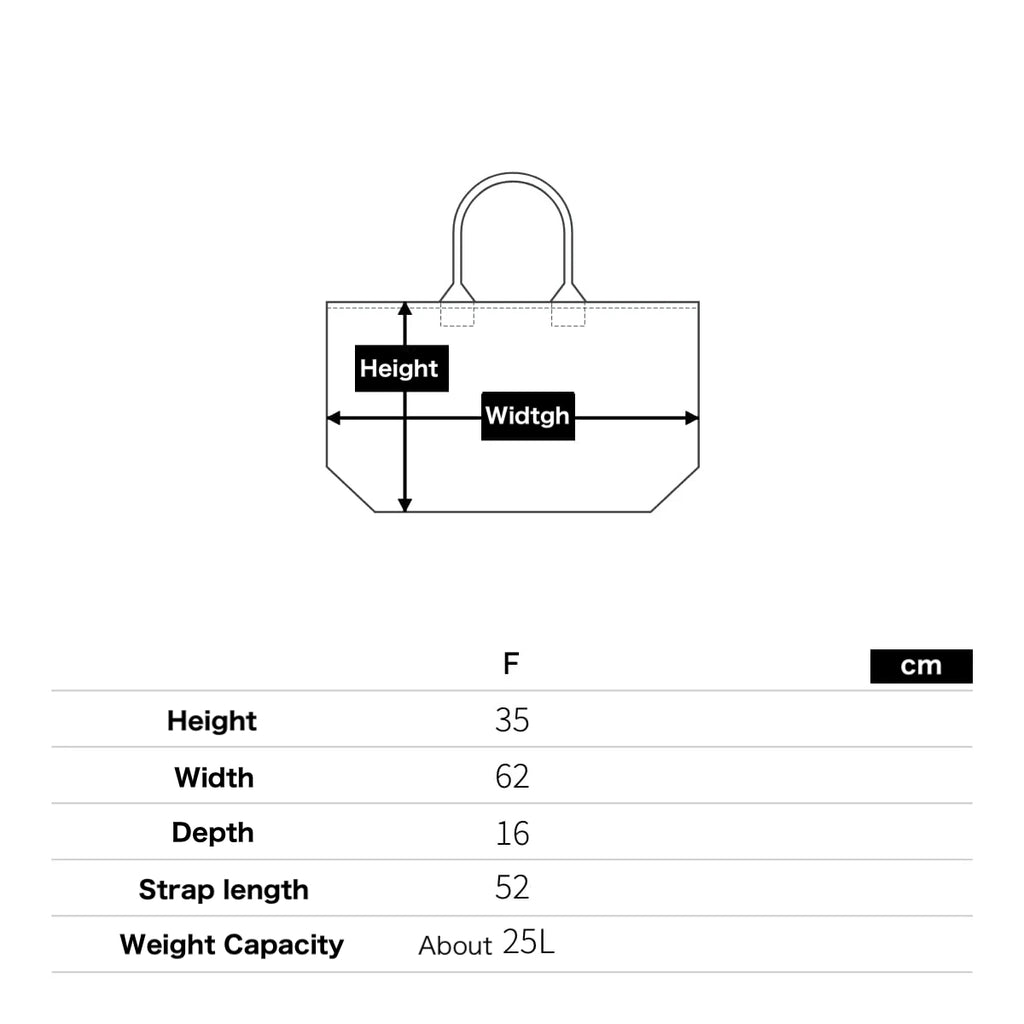 GF TOTE BAG BIG IVORY