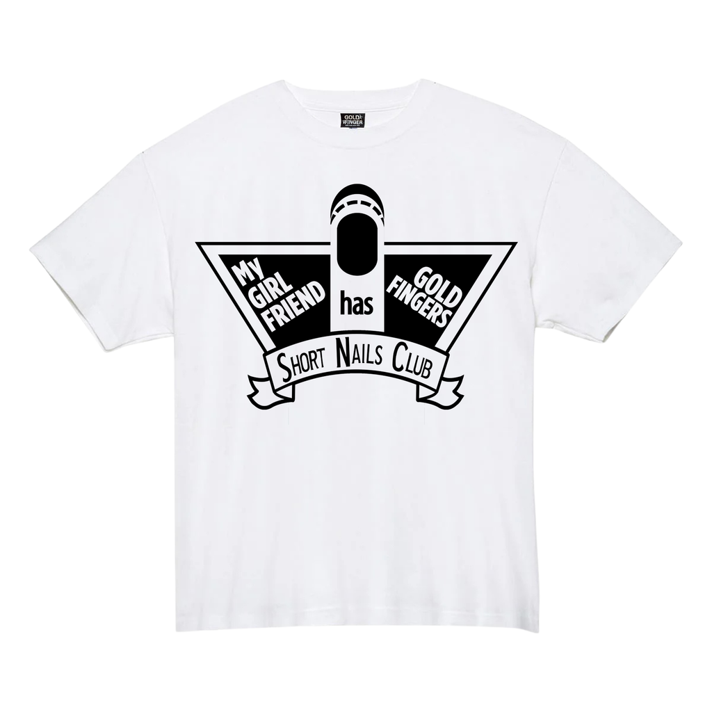GF T-SHIRT SHORT NAILS CLUB WHITE/BLACK