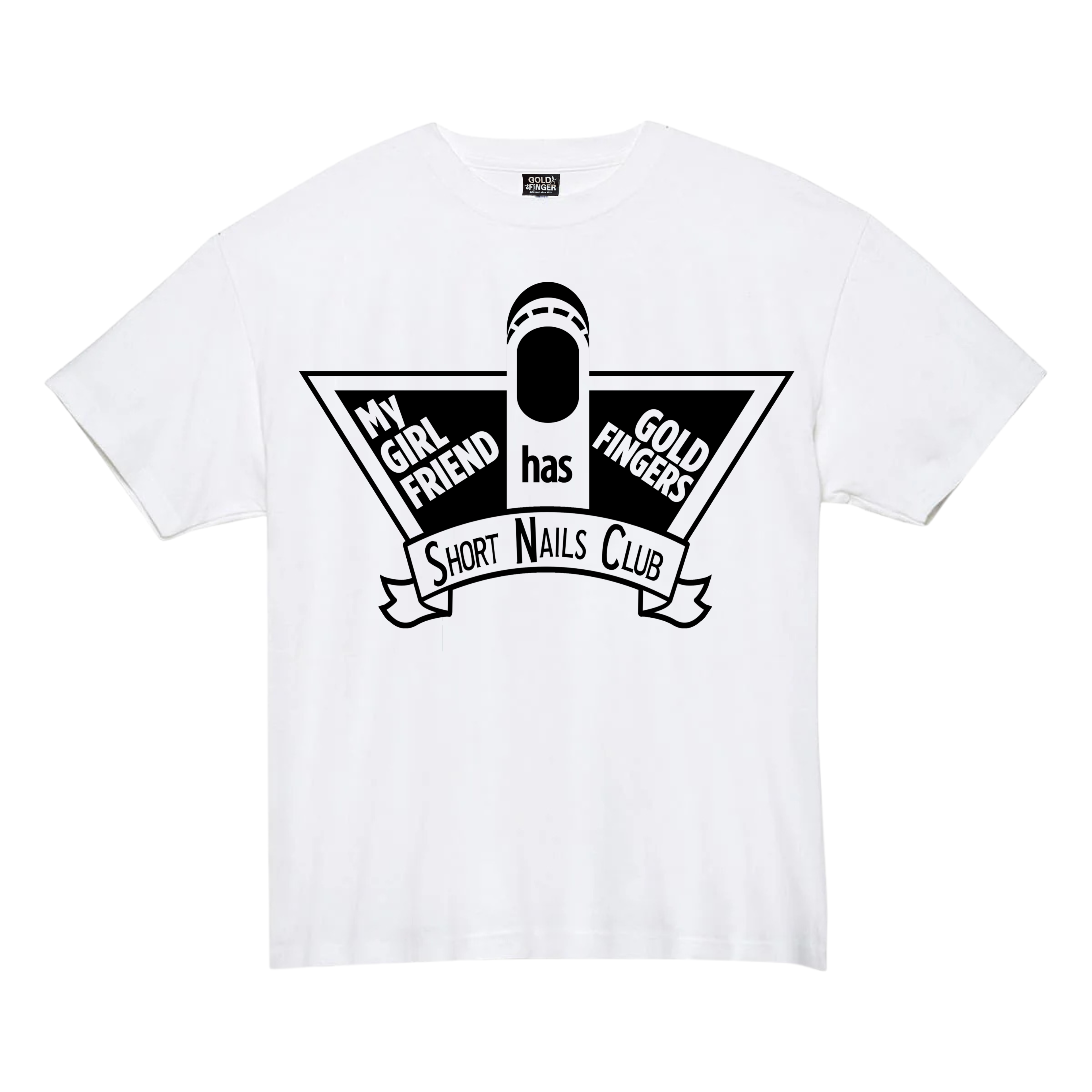 GF T-SHIRT SHORT NAILS CLUB WHITE/BLACK
