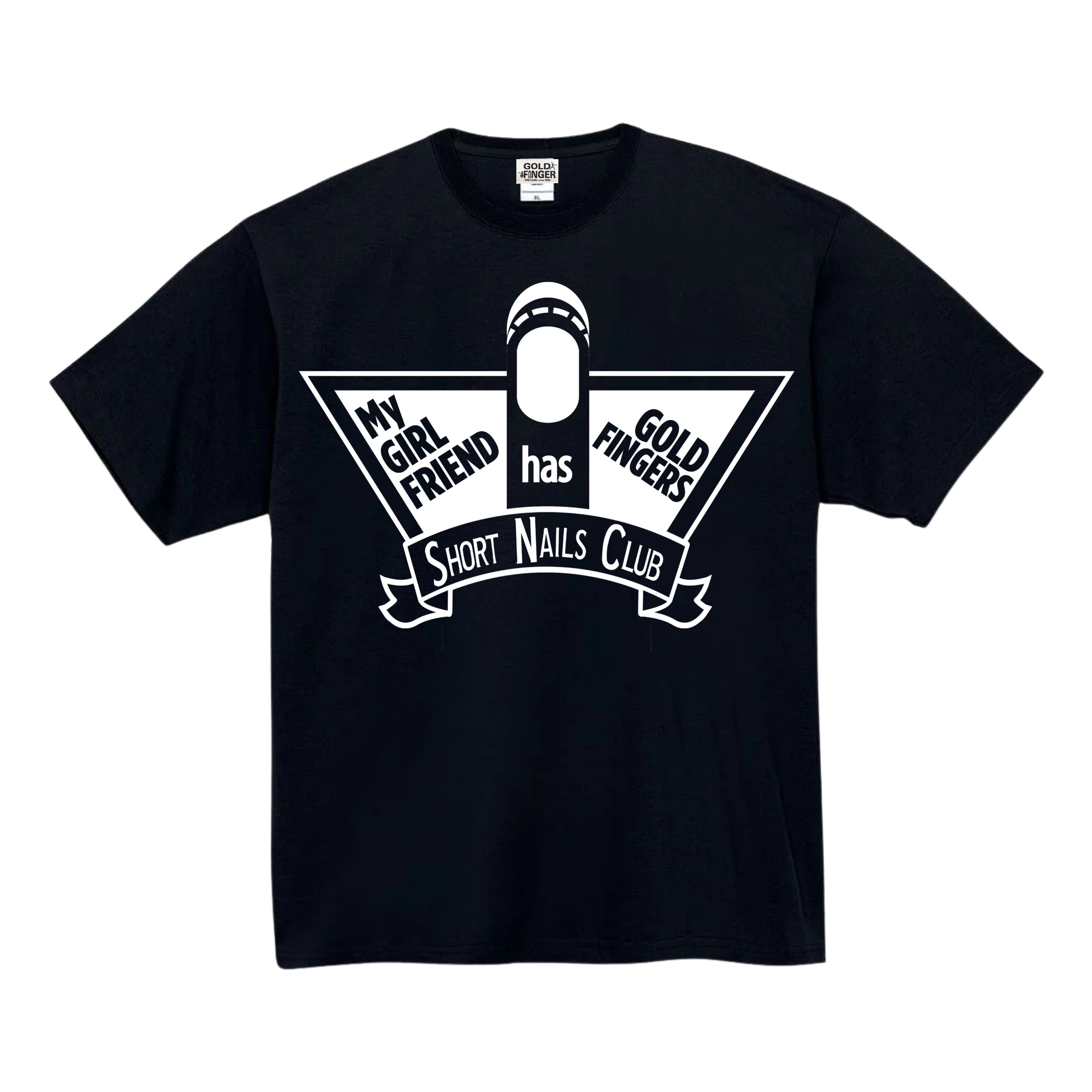 GF T-SHIRT SHORT NAILS CLUB BLACK/WHITE